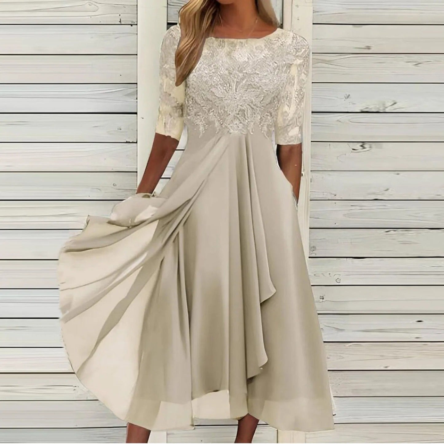 Chantal | Elegante Kant Jurk