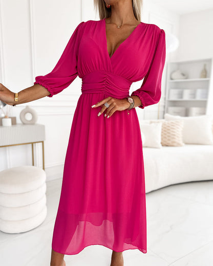 Cindy™ | Licht zijden chiffon jurk