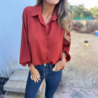 Nathalie™ | Elegante oversized blouse
