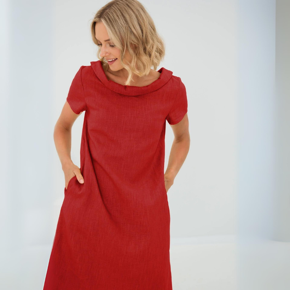 Alina™ | Zachte jurk met zakken