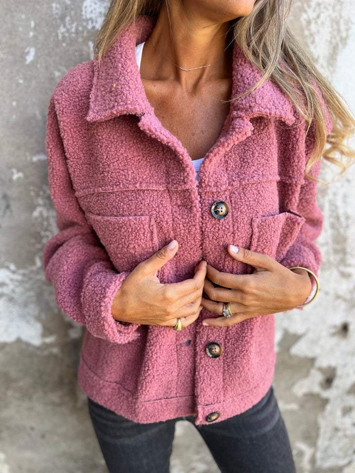 Sofia™ | Teddystof lente jas