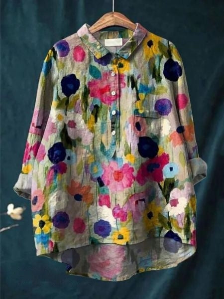 Louise | Blouse met bloemenprint