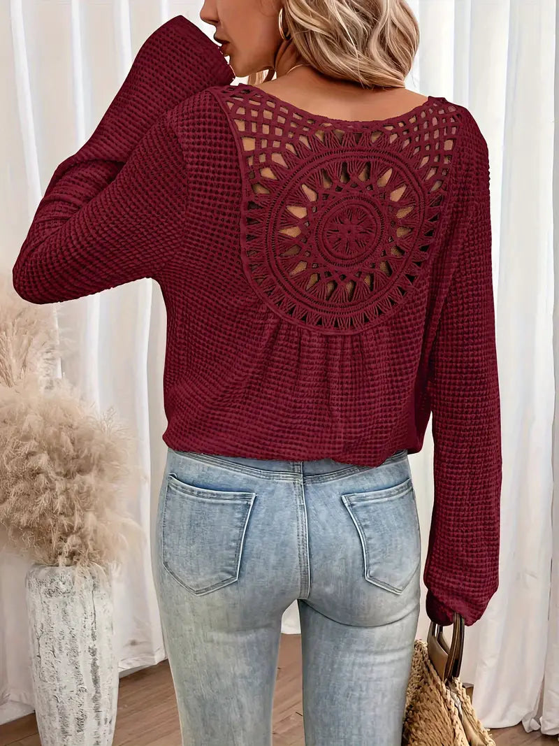 Wilma™ - Elegante Ibiza-style blouse met V-hals