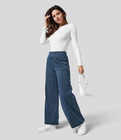 Evie™  | Comfy Elastische Broek met Hoge Taille
