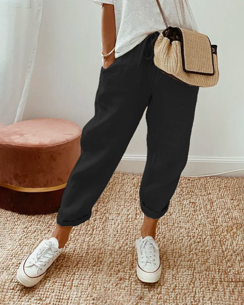 Tineke™ | Casual linnenbroek