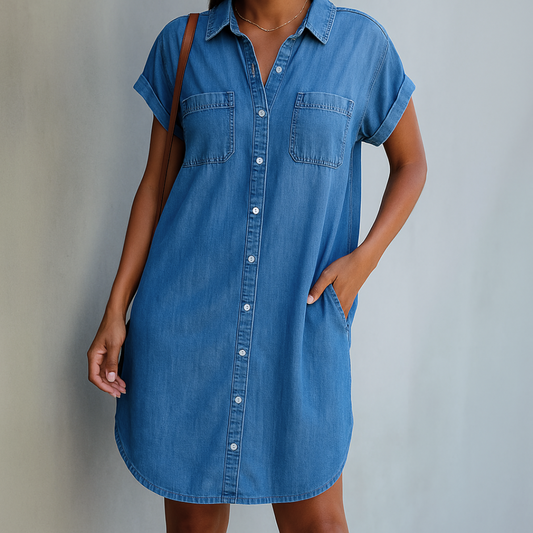 Sandra™ | Spijkerstof Blouse