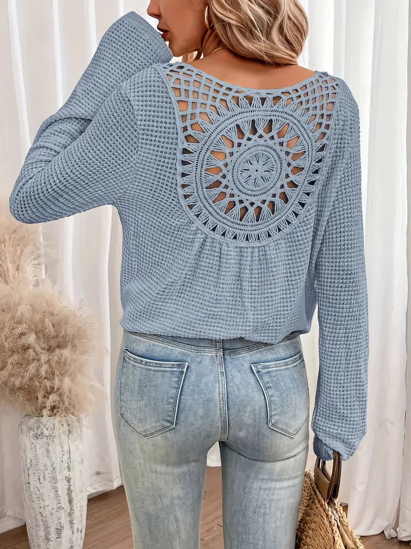 Wilma™ - Elegante Ibiza-style blouse met V-hals