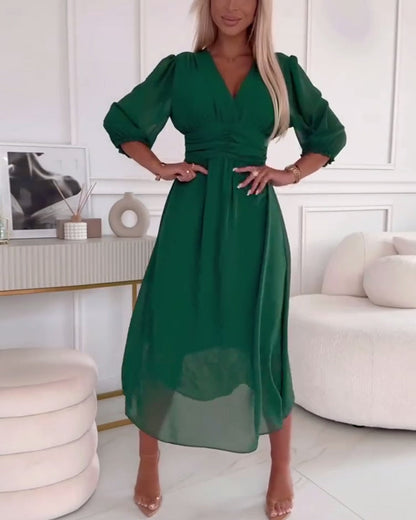 Cindy™ | Licht zijden chiffon jurk