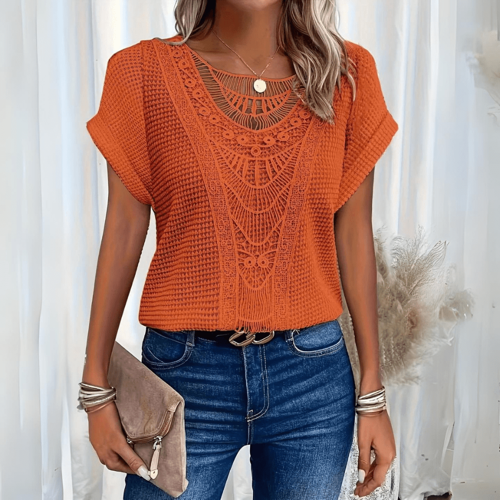 Karin™ | Elegante Ibiza-style blouse