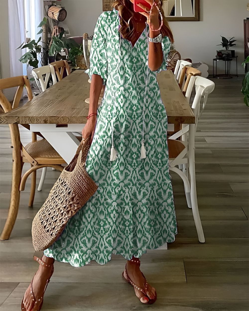 Annemiek™ | Elegante buikbedekkende jurk