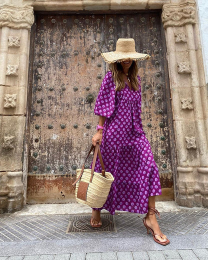 Linda™ | Lange bohemian jurk