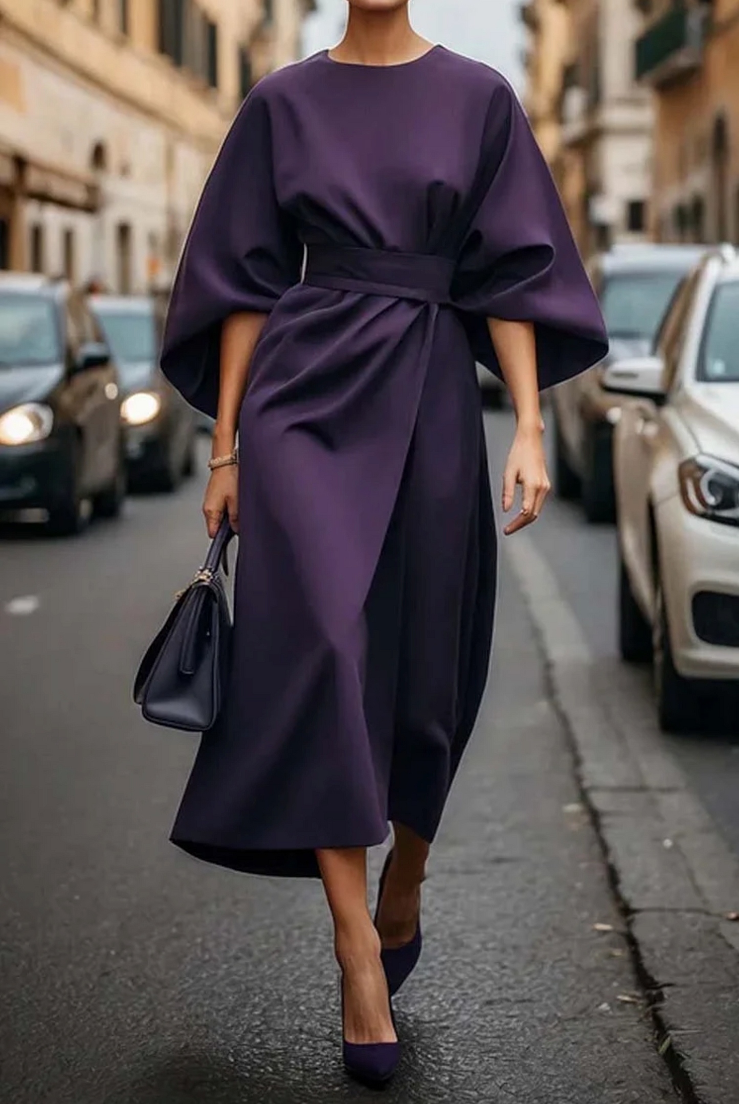Louise™ | Elegante jurk met wijde mouwen