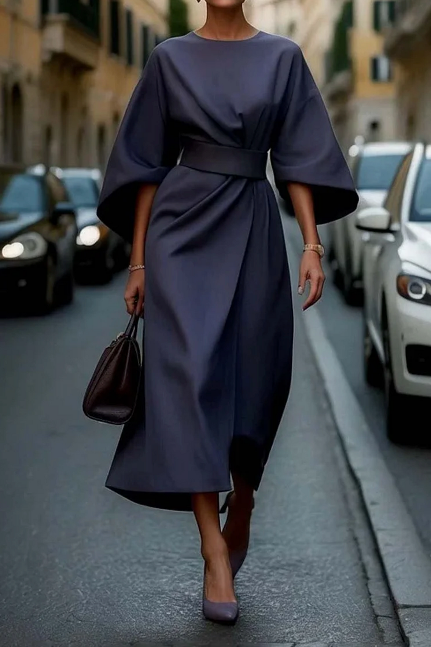 Louise™ | Elegante jurk met wijde mouwen