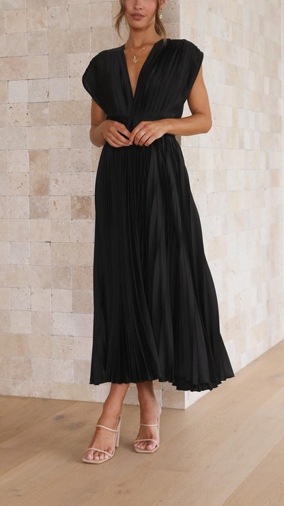 Maria | Elegant Geplooide Jurk