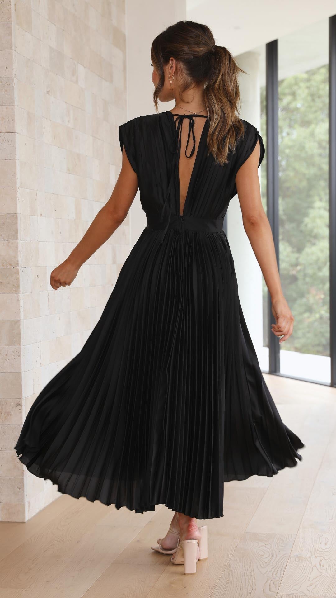 Maria | Elegant Geplooide Jurk