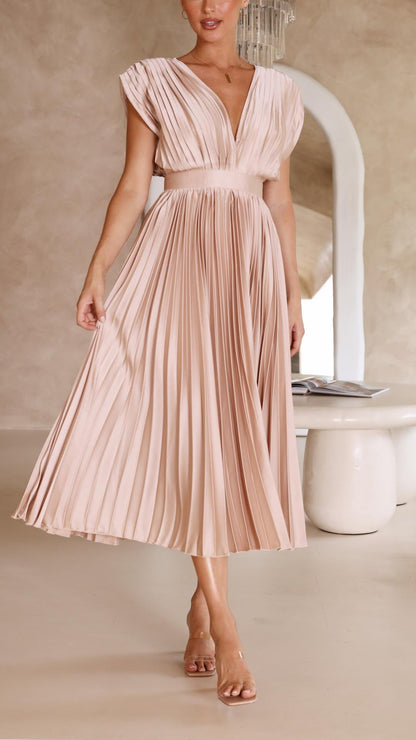 Maria | Elegant Geplooide Jurk