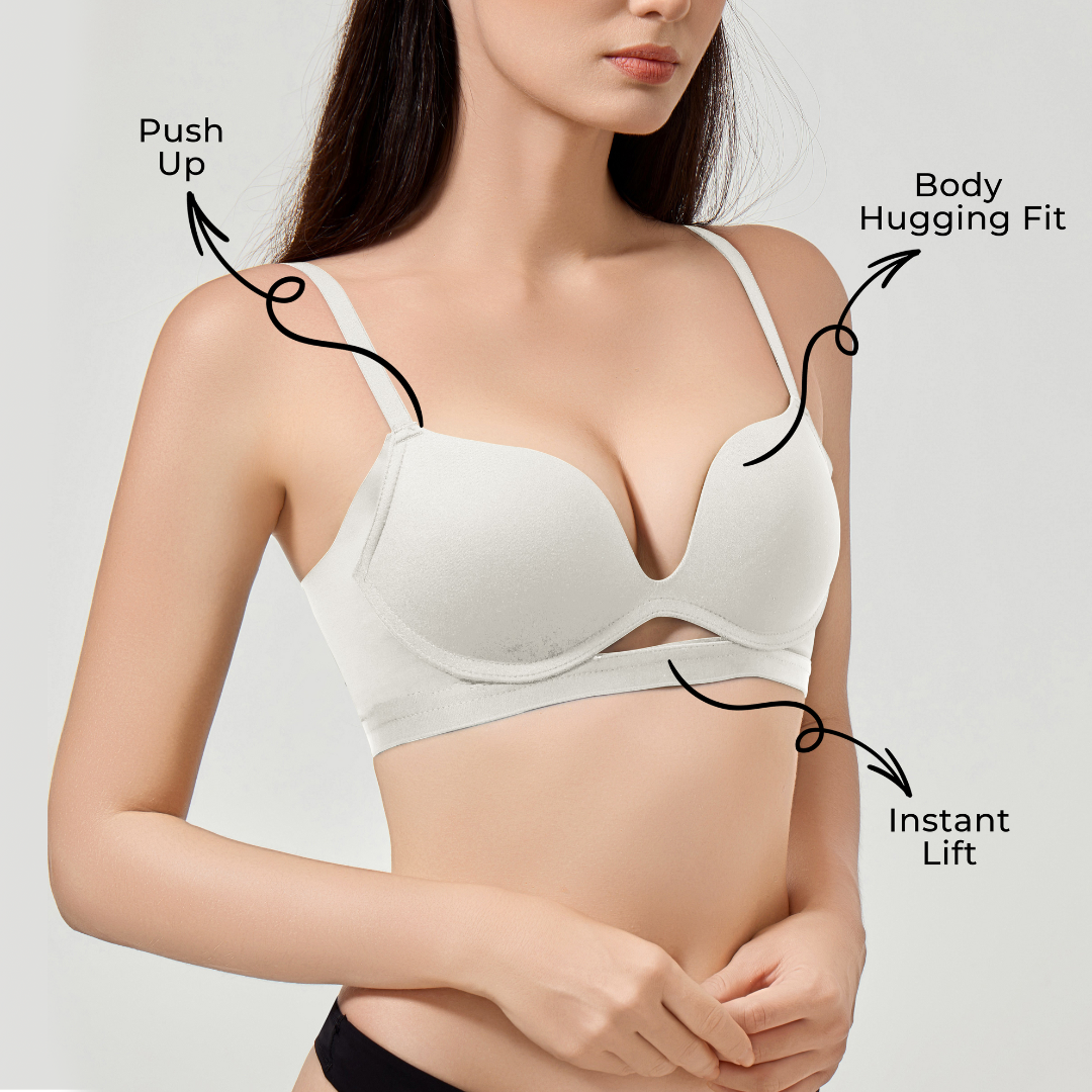 Office Elegance - Wireless Push-up Bra | BOGO