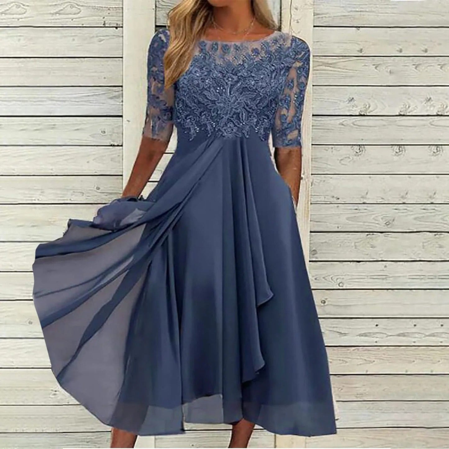 Chantal | Elegante Kant Jurk