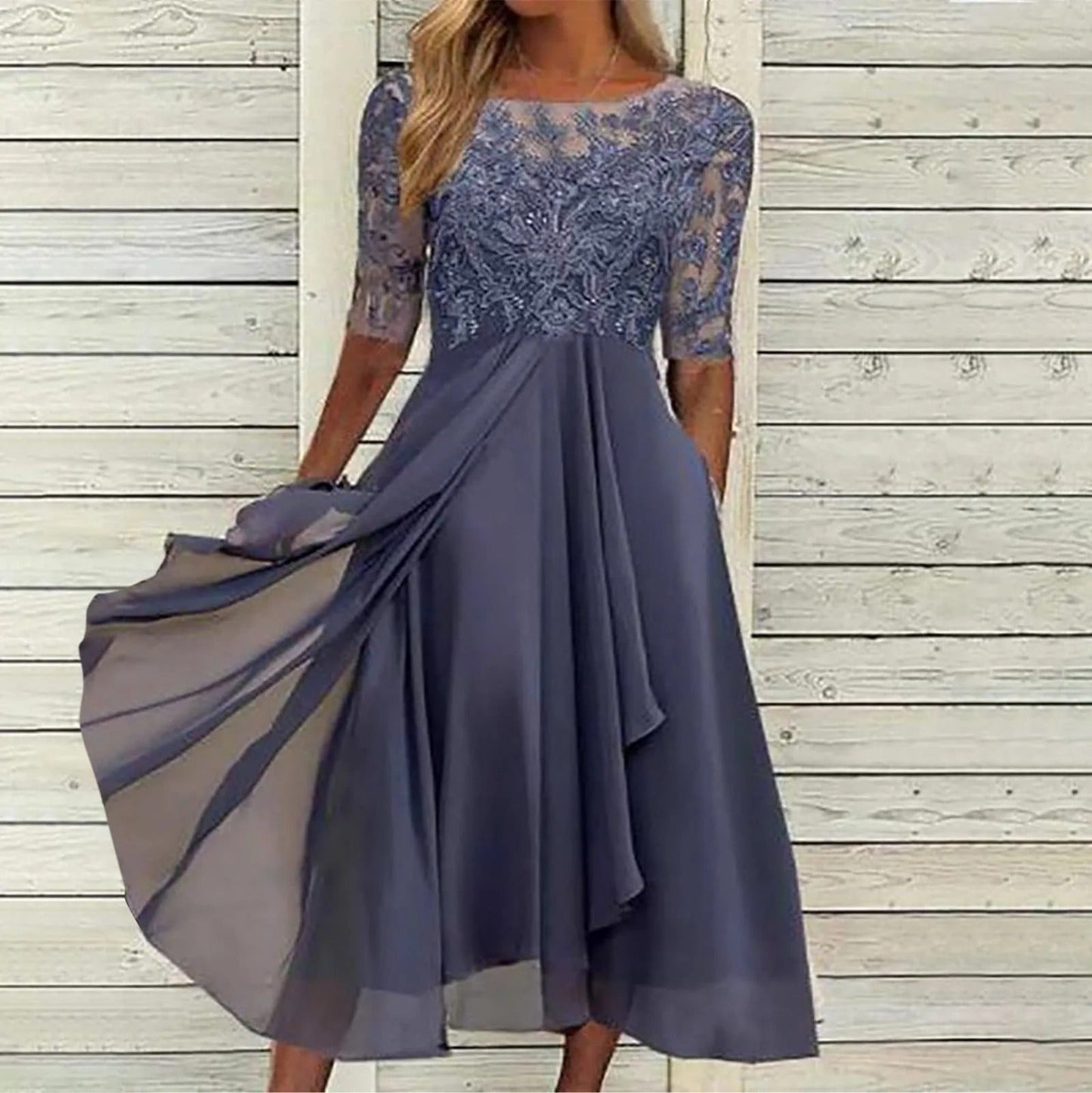 Chantal | Elegante Kant Jurk