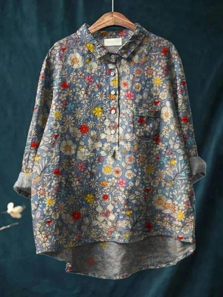 Louise | Blouse met bloemenprint