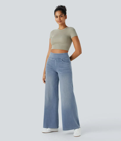 Evie™  | Comfy Elastische Broek met Hoge Taille